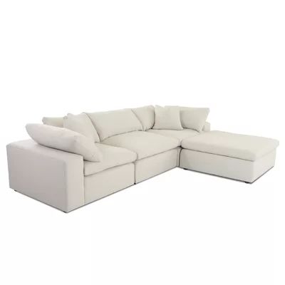 Lianne 133" Reversible Sectional with Ottoman | Wayfair North America