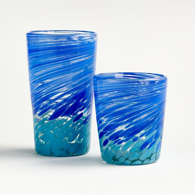 Rae Swirl Cocktail Glasses | Crate and Barrel | Crate & Barrel