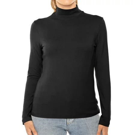 Stretch Is Comfort Women s Plus Oh so Soft Long Sleeve Mock Neck Top | Adult Xlarge-4x | Walmart (US)