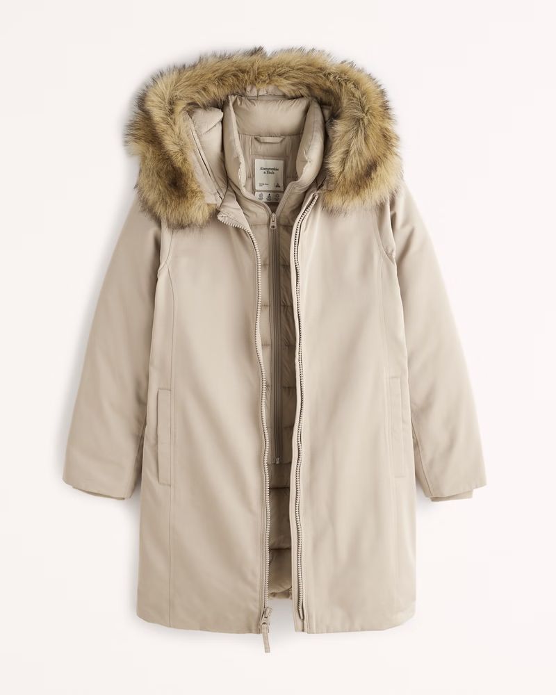 Women's A&F Tech Parka | Women's Up To 50% Off Select Styles | Abercrombie.com | Abercrombie & Fitch (US)