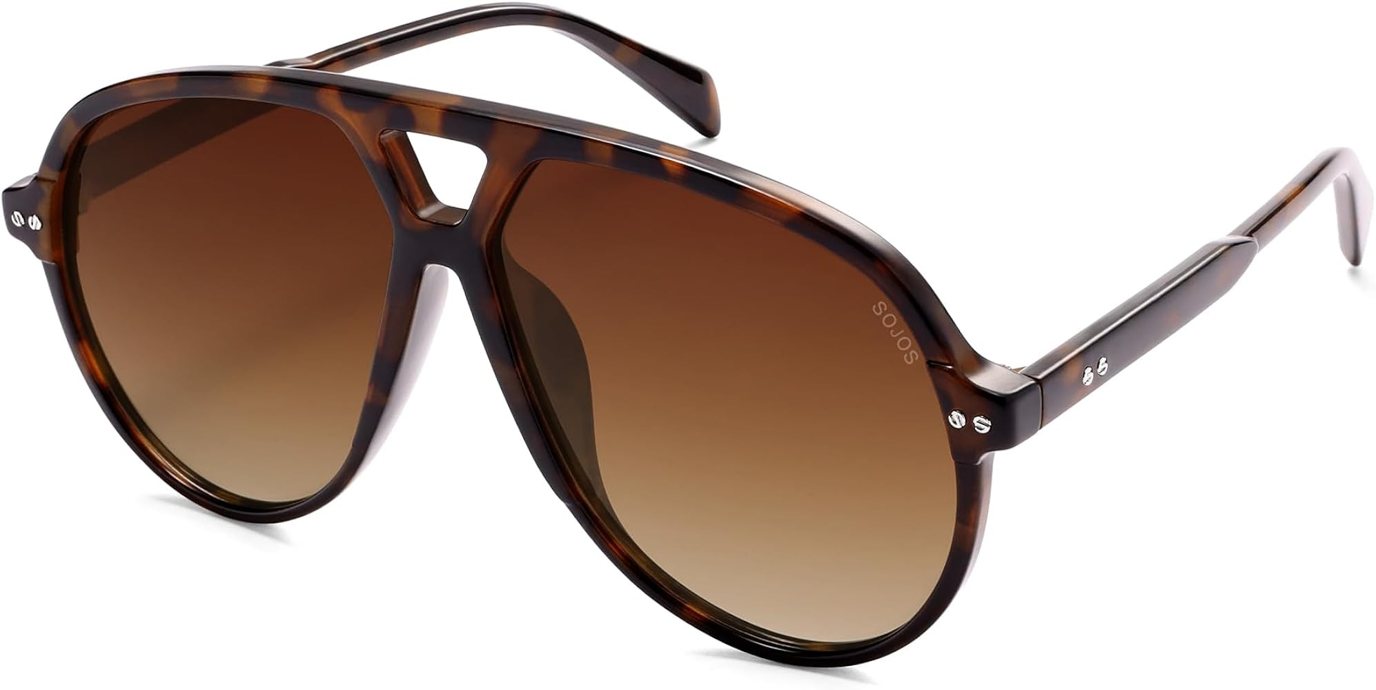 SOJOS Oversized Retro Aviator Sunglasses for Women Men Tangle Free Classic Vintage 70s Shades SJ2... | Amazon (US)