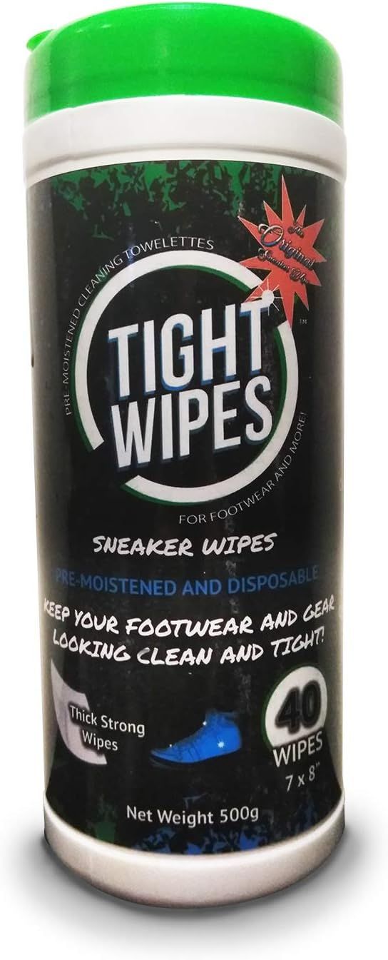 Tight Wipes Sneaker Shoe Cleaner Wipes for All Sneakers and Shoes (40 Wipes) Quick Sneaker Shoe C... | Amazon (US)
