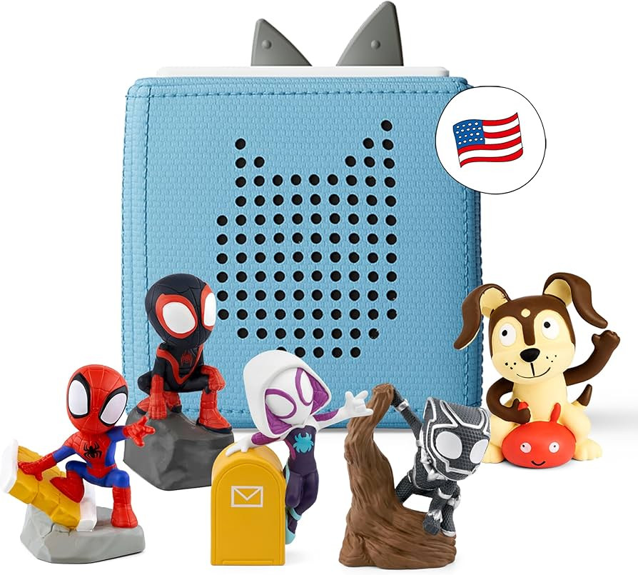 Toniebox 1 Audio Player Bundle with Spidey, Ghost-Spider, Spin, Black Panther, and Playtime Puppy... | Amazon (US)