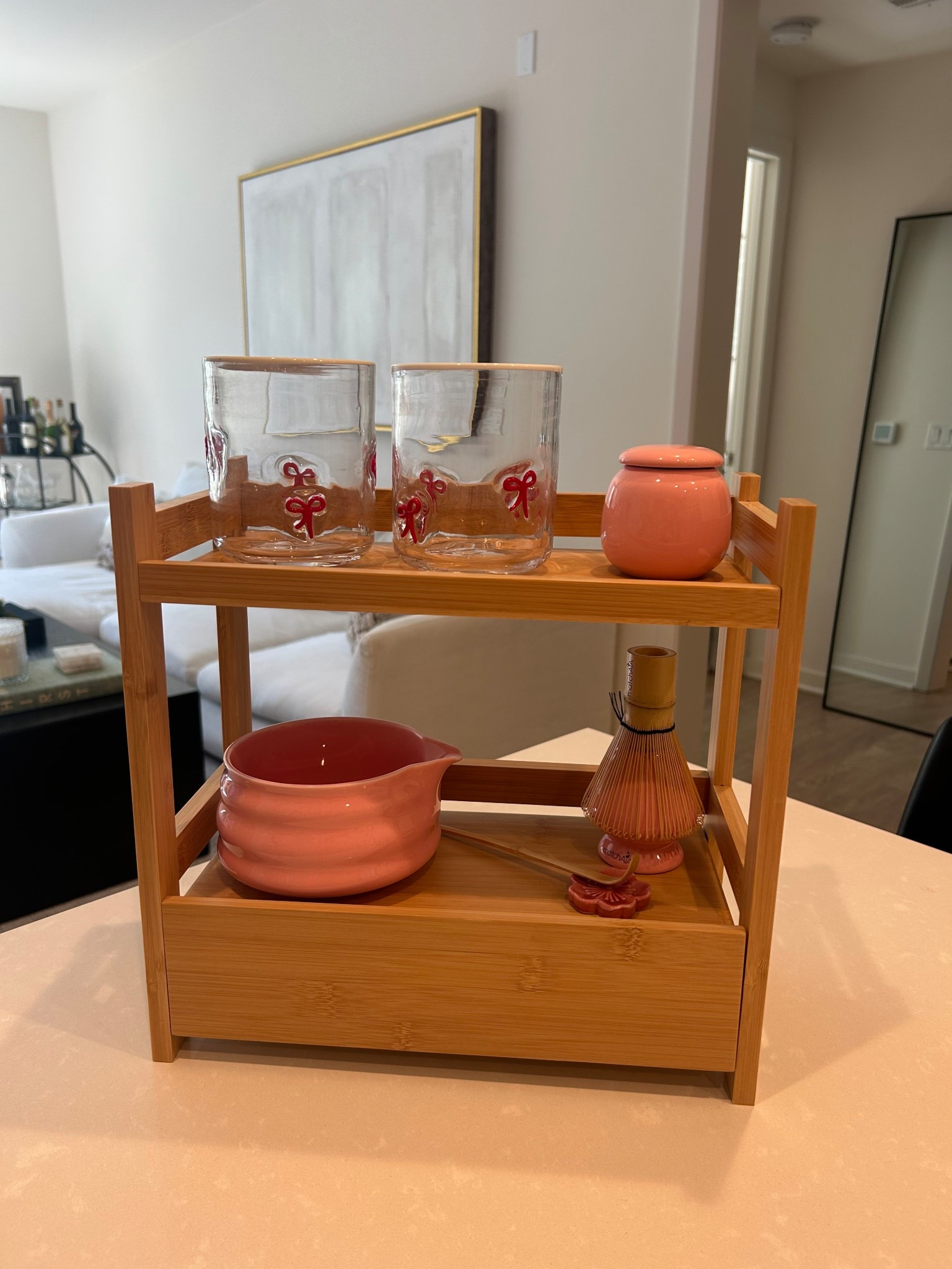 my new matcha station 🎀

#LTKFindsUnder50 #LTKSeasonal #LTKOver40