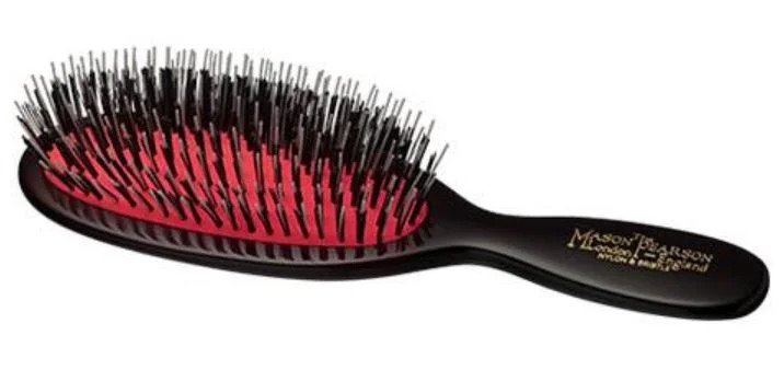 Mason Pearson Handy Mixture Bristle & Nylon Brush - BN3 Dark Ruby - 2 Pc Hair Brush and Cleaning ... | Walmart (US)