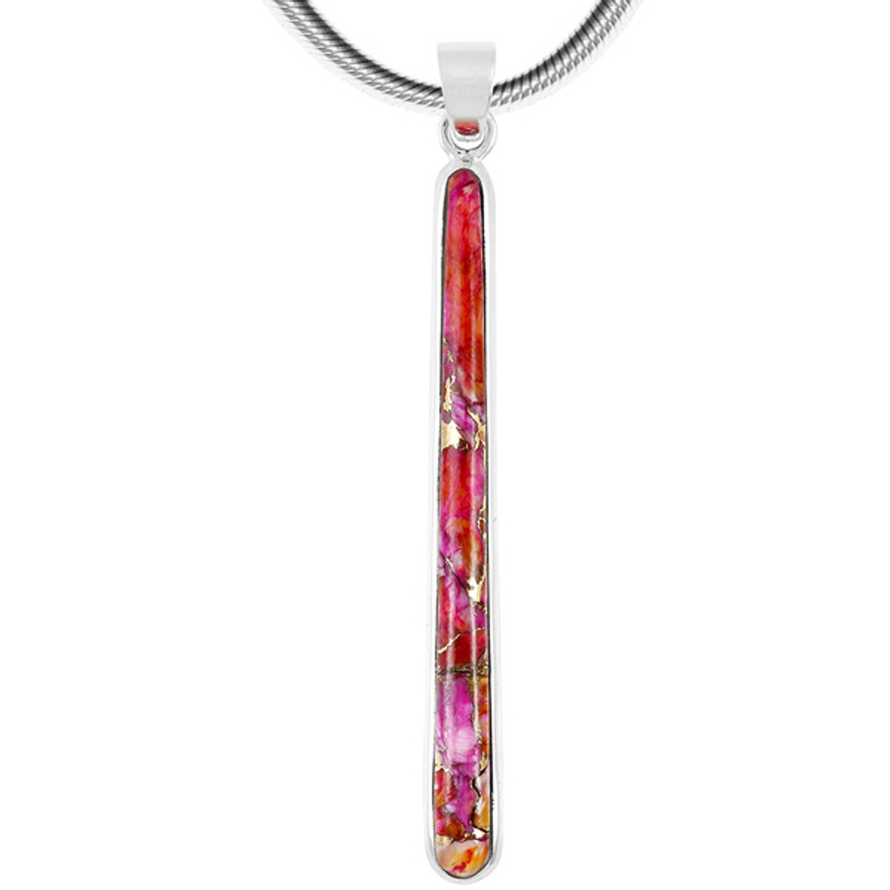 Plum Spiny Pendant Sterling Silver P3324-C92 | TURQUOISE NETWORK