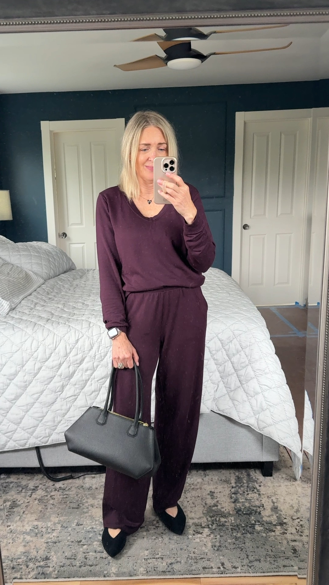 Who knew fleece could go office ready? I paired the @Threads 4 Thought Esmeralda wide leg pant with the Edwina V-neck pullover in ultra maroon for a business casual workwear look that still feels soft and cozy. Use code FALLSAVE26 for 30% off!

Fall outfits for women over 50, sustainable fashion, affordable outfits, fall transition outfit, two piece set, conscious closet, mom looks, over 50 style

#LTKootd #LTKgrwm #LTKOver40
