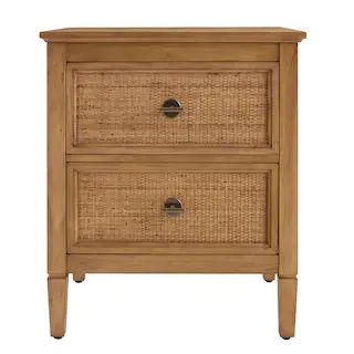 Home Decorators Collection Marsden 2 Drawer Patina Finish Nightstand (24 in W. X 28 in H.) 13966 ... | The Home Depot
