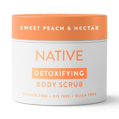 Native Sweet Peach & Nectar Scrub - 12oz: Exfoliating, Normal & Dry Skin, Whole Body, Jar | Target