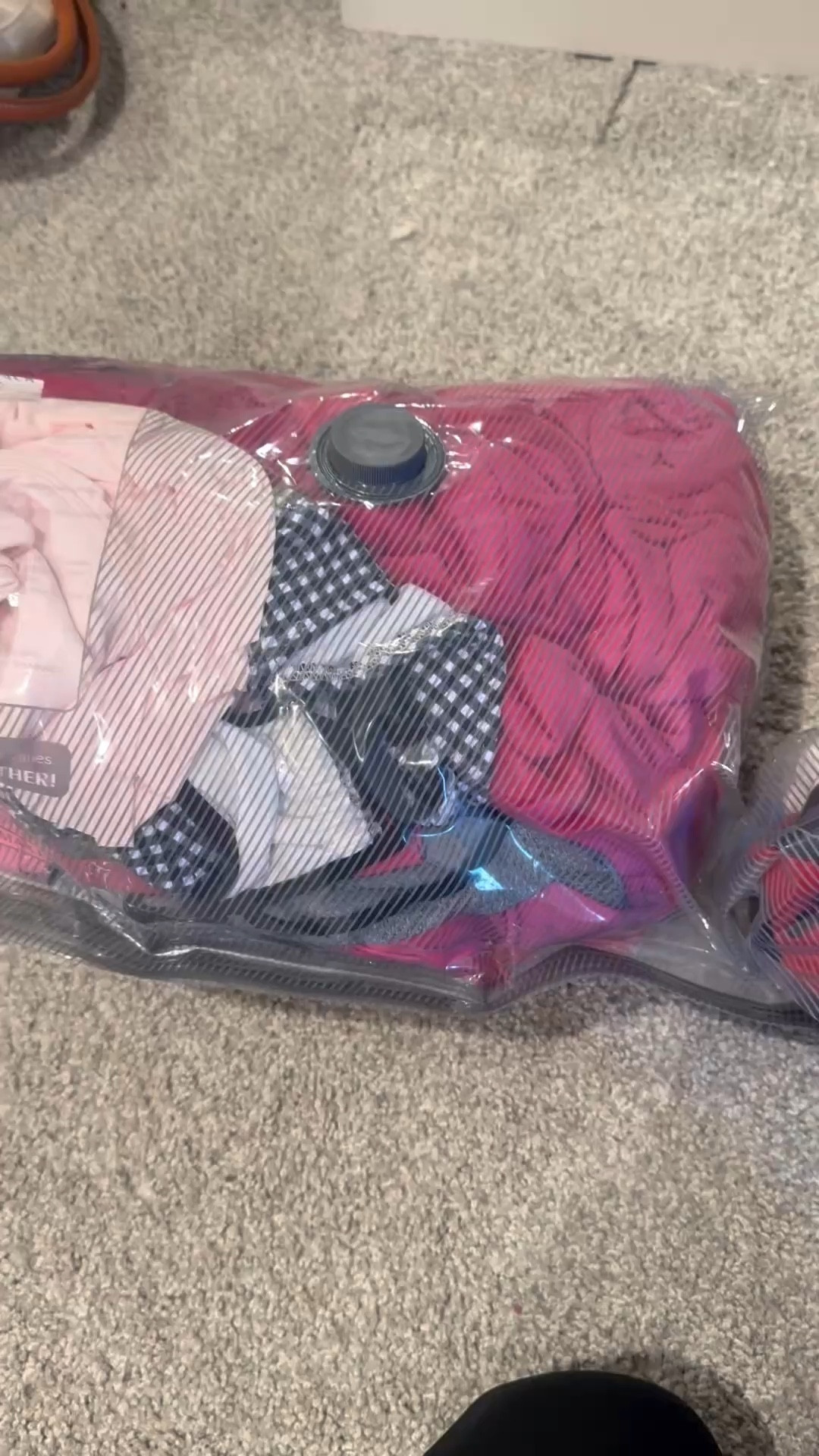 Vacation hack! Travel vacuum seal bags to keep clothes organized and create more space! #springbreak #travel #hack 

#LTKTravel #LTKSpringSale #LTKKids