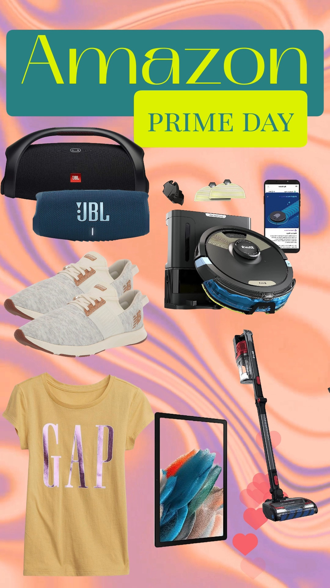 Amazon Prime | Shark IZ662H Vertex Pro Lightweight Cordless Stick Vacuum with IQ Display, DuoClean PowerFins & MultiFLEX, Includes Crevice Tool, Pet Multi-Tool & Anti-Allergen Dusting Brush, 60min Runtime, Black/Red | Shark AV2610WA AI Ultra 2in1 Robot Vacuum & Mop with Sonic Mopping, Matrix Clean, Home Mapping, HEPA Bagless Self Empty Base, CleanEdge Technology, for Pet Hair, Wifi, Works with Alexa, Black/Gold | SAMSUNG Galaxy Tab A8 10.5” 32GB Android Tablet, LCD Screen, Kids Content, Smart Switch, Long Lasting Battery, US Version, 2022, Silver, Amazon Exclusive | GAP Girls' Graphic Short Sleeve Tee T-Shirt | New Balance Women's Dynasoft Nergize V3 Cross Trainer | JBL CHARGE 5 - Portable Bluetooth Speaker with IP67 Waterproof and USB Charge out - Blue | JBL Boombox 2 - Portable Bluetooth Speaker, Powerful Sound and Monstrous Bass, IPX7 Waterproof, 24 Hours of Playtime, Powerbank, JBL PartyBoost for Speaker Pairing, for Home and Outdoor(Black)

#LTKFind #LTKxPrimeDay #LTKsalealert