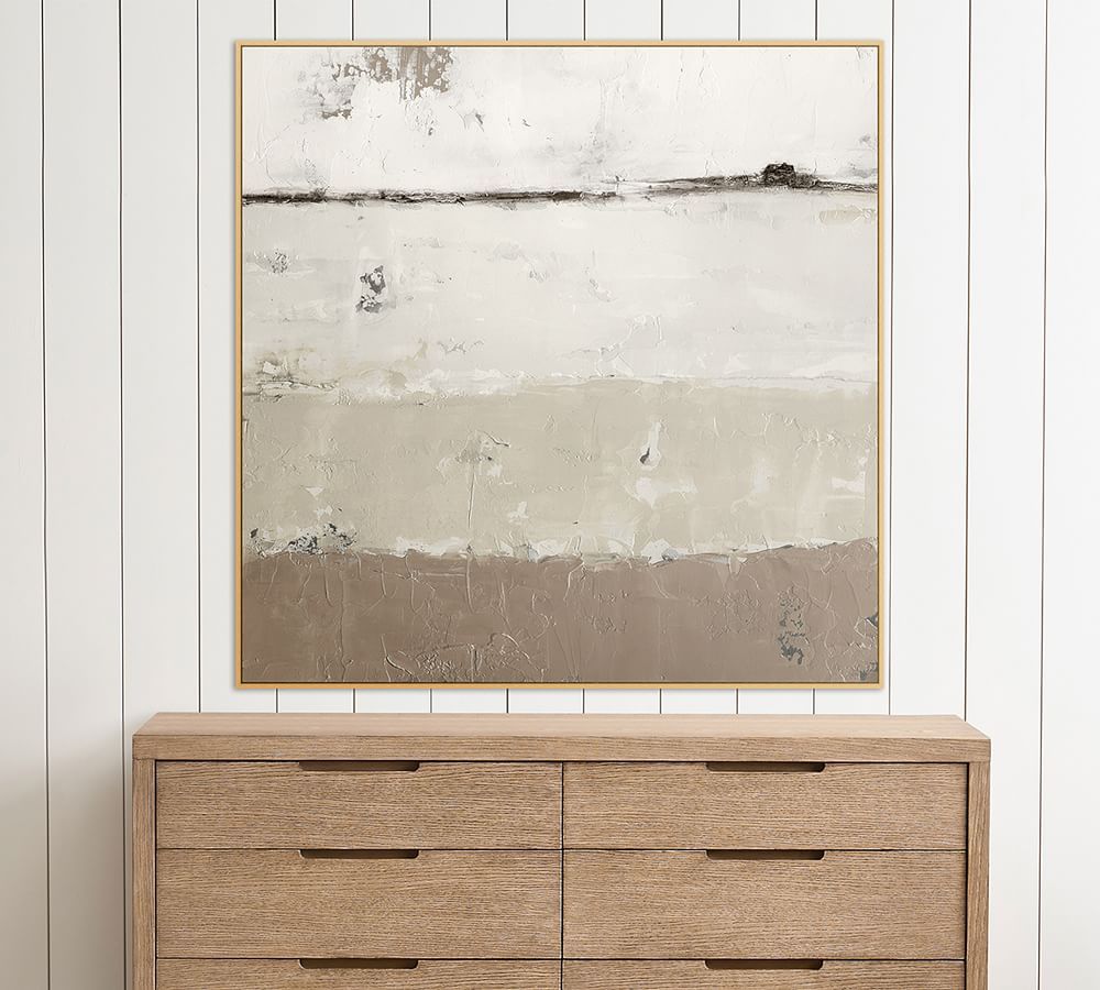Out to Sea Framed Canvas Print - Neutral | Pottery Barn (US)