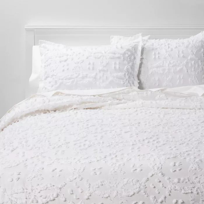 Clipped Chenille Duvet Cover & Sham Set - Threshold™ | Target