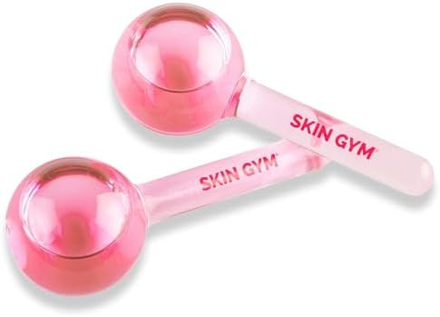Skin Gym Ice Globe Beauty Balls, Pink Liquid Cryocicles, Cooling Face Roller for Smooth Skin & En... | Amazon (US)