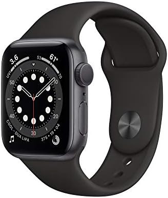 New Apple Watch Series 6 (GPS, 40mm) - Space Gray Aluminum Case with Black Sport Band | Amazon (US)