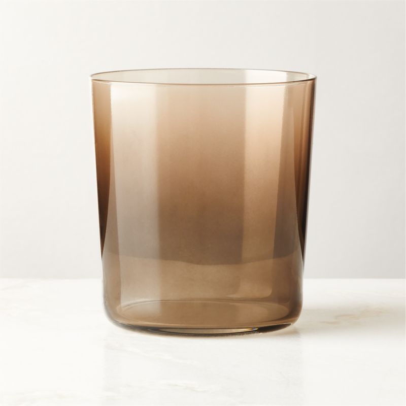 Marta Ombre Amber Double Old-Fashioned Glass + Reviews | CB2 | CB2