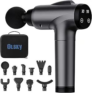 OLsky Massage Gun Deep Tissue, Handheld Electric Muscle Back Massager, High Intensity Percussion ... | Amazon (US)