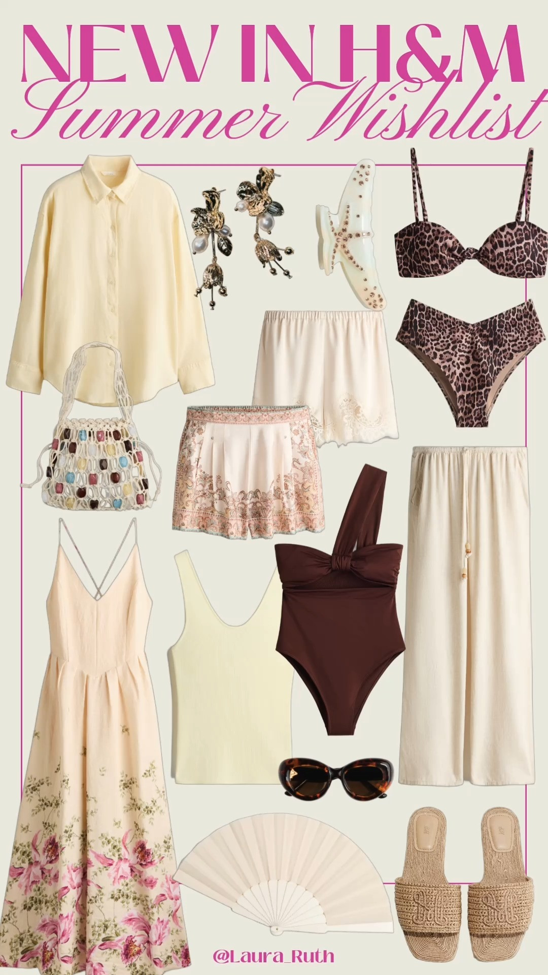 New in H&M ✨🐚🧈 Dreamy summer pieces made for sunshine-filled days and warm evenings. Think breezy linens, romantic florals, elevated swimwear, and effortless accessories you'll pack for every getaway. Perfect for beach clubs, city strolls, sunset dinners, and everything in between.  

 #LTKsummer #LTKtravel #LTKswimwear