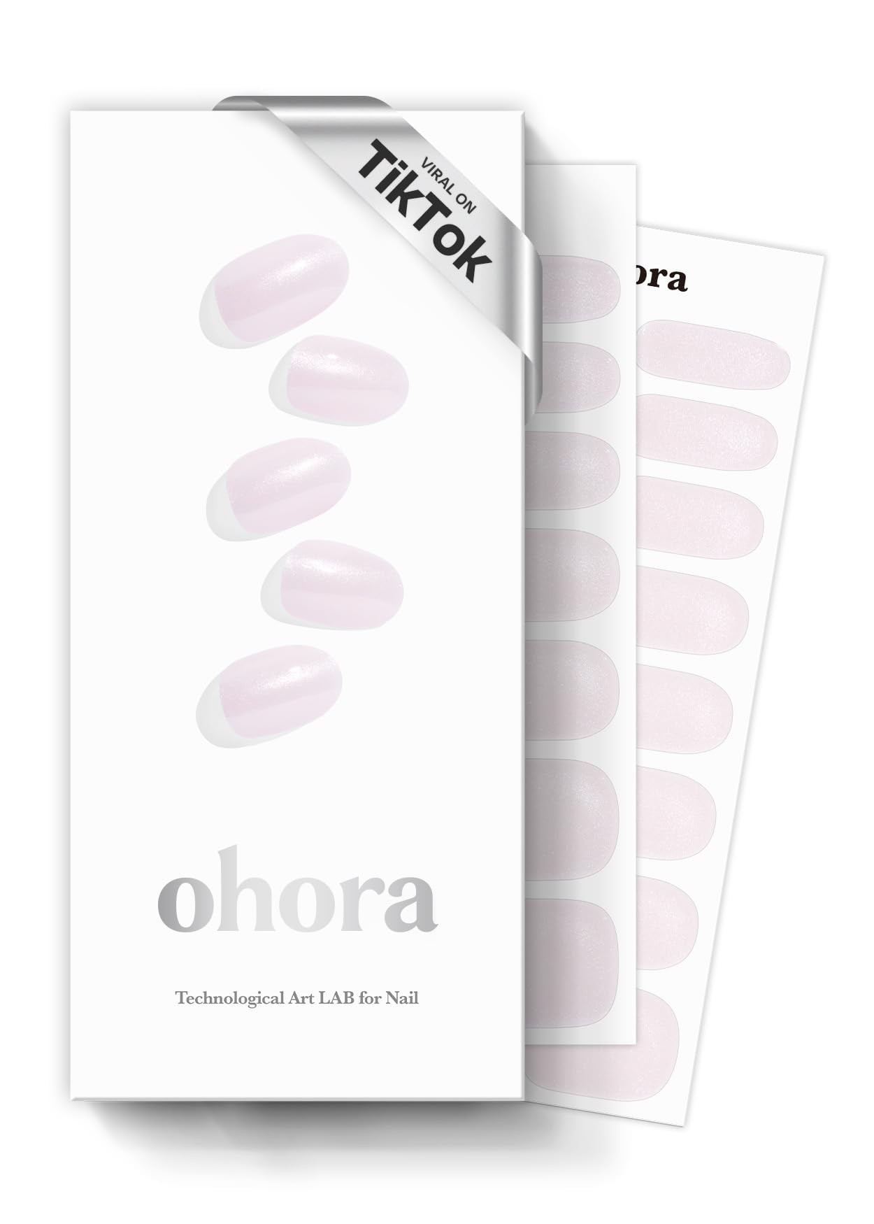 ohora Semi Cured Gel Nail Strips (N Glazed Donut) - White, Solid, Works with Any UV/LED Nail Lamp... | Amazon (US)