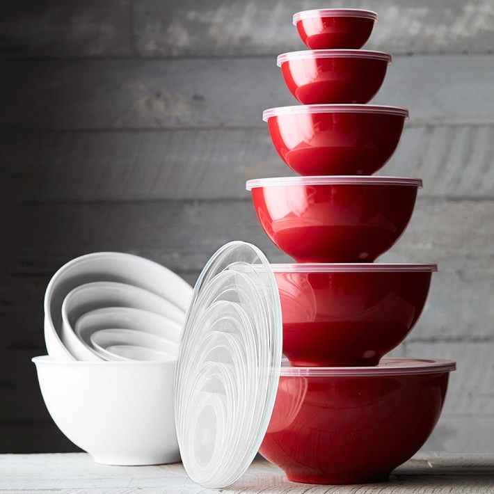 Melamine Mixing Bowls with Lid, Set of 6 | Williams-Sonoma