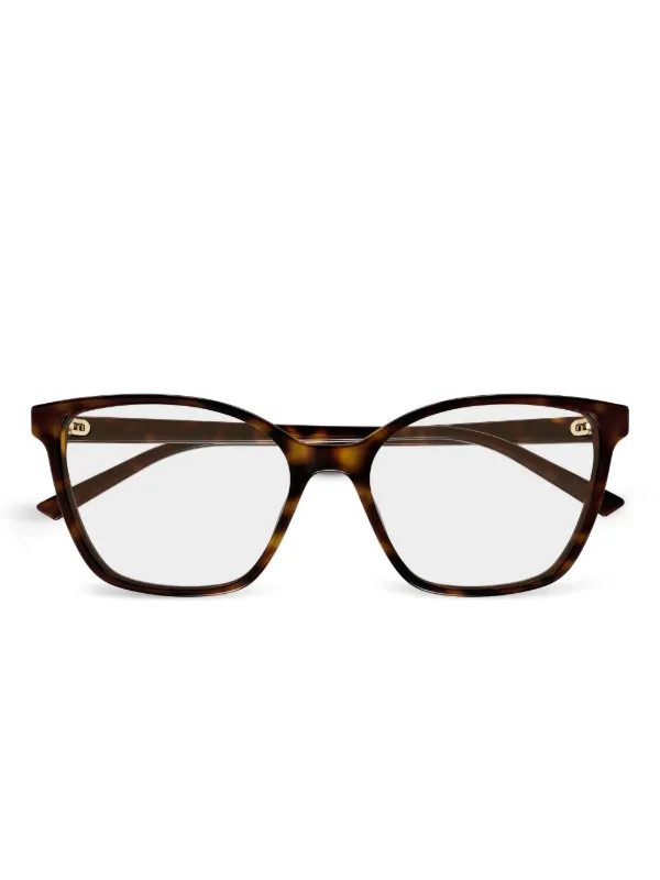 Gucci Eyewear cat-eye Glasses | Brown | FARFETCH NA | Farfetch Global