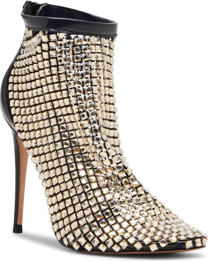 Dancin' Crystal Mesh Pointed Toe Bootie (Women) | Nordstrom