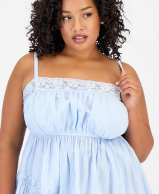 And Now This Women's Asymmetric Lace-Trim Top, Macy's Exclusive - Macy's | Macy's