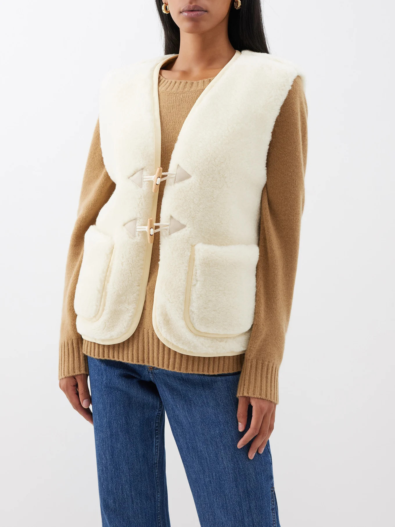 Jules faux shearling gilet | Matches (UK)