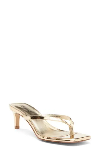 Abound Tina Kitten Heel Sandal in Gold Metallic at Nordstrom Rack, Size 10 | Nordstrom Rack