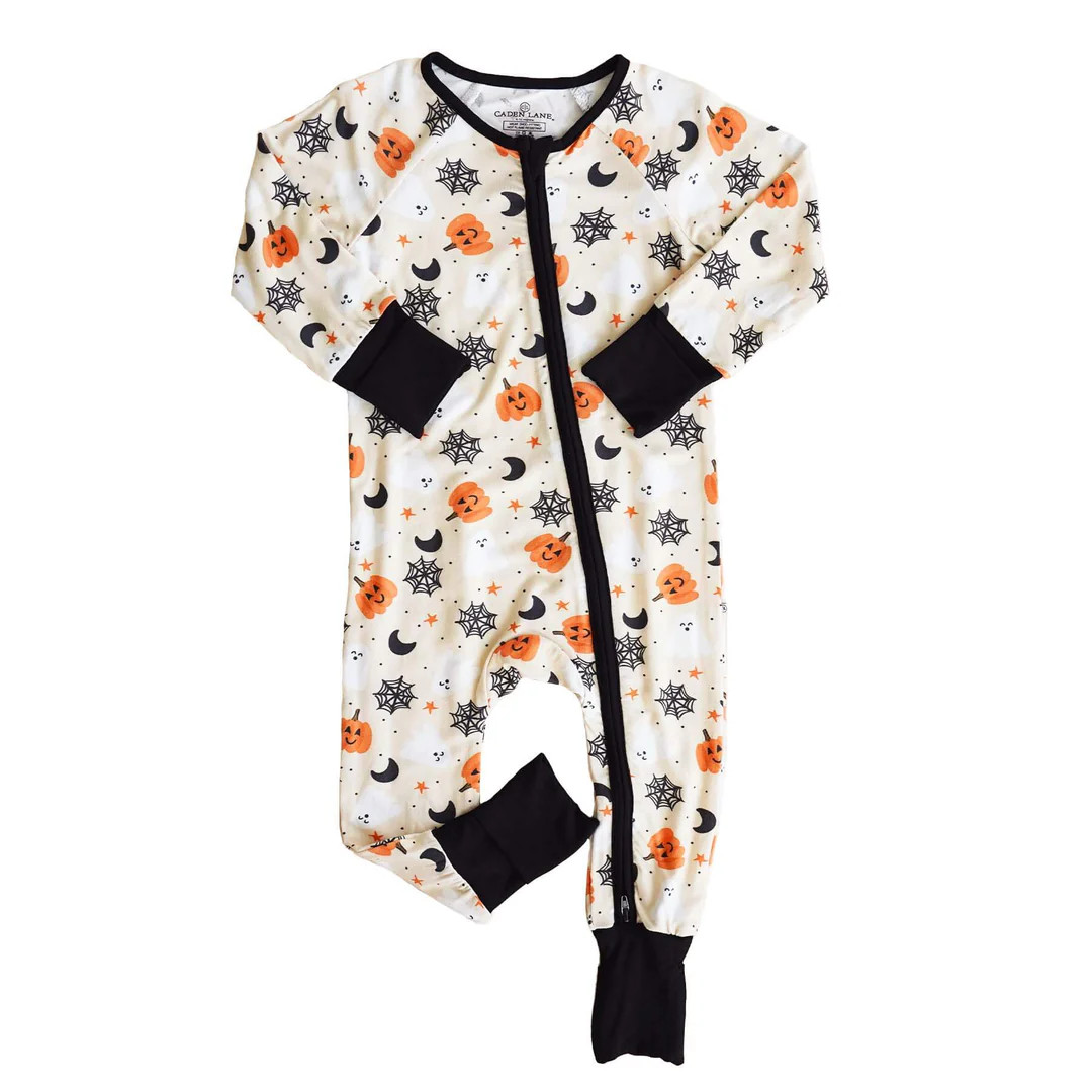 Spooky Boo Convertible Zip Romper* | Caden Lane