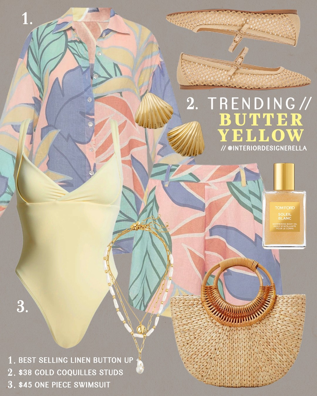 Best selling jungle print linen button up + butter yellow one piece swimsuit!✨ Share this post with a friend!!🤗 Click on the “TRENDING YELLOW” collection on my LTK to shop this post and more!🤗 Have an amazing day!! Xo!!

#LTKFindsUnder100 #LTKShoeCrush #LTKSwim