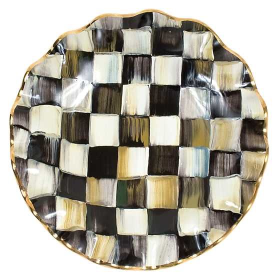 Courtly Check Fluted Dessert Plate | MacKenzie-Childs