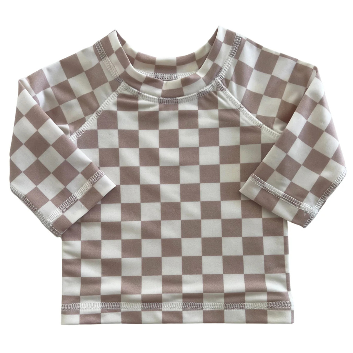 Tiramisu Checkerboard / Maui Rashguard / UPF 50+ | SpearmintLOVE