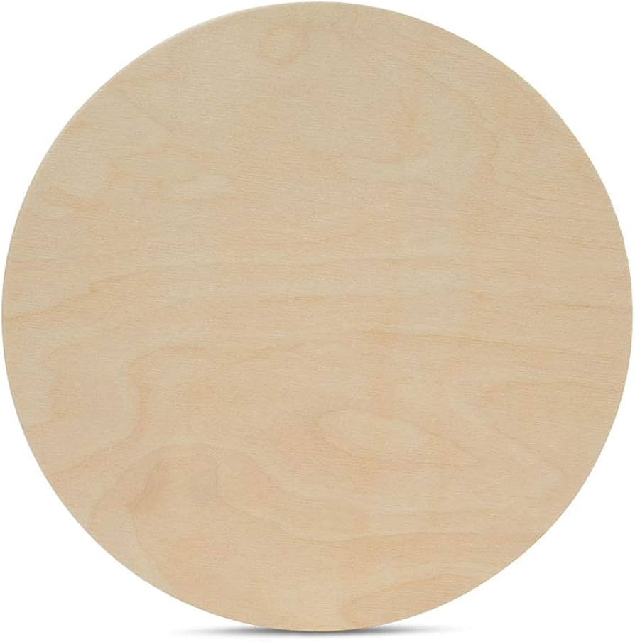 Wood Circles 16 inch 1/2 inch Thick, Unfinished Birch Plaques, Pack of 3 Wooden Circles for Craft... | Amazon (US)