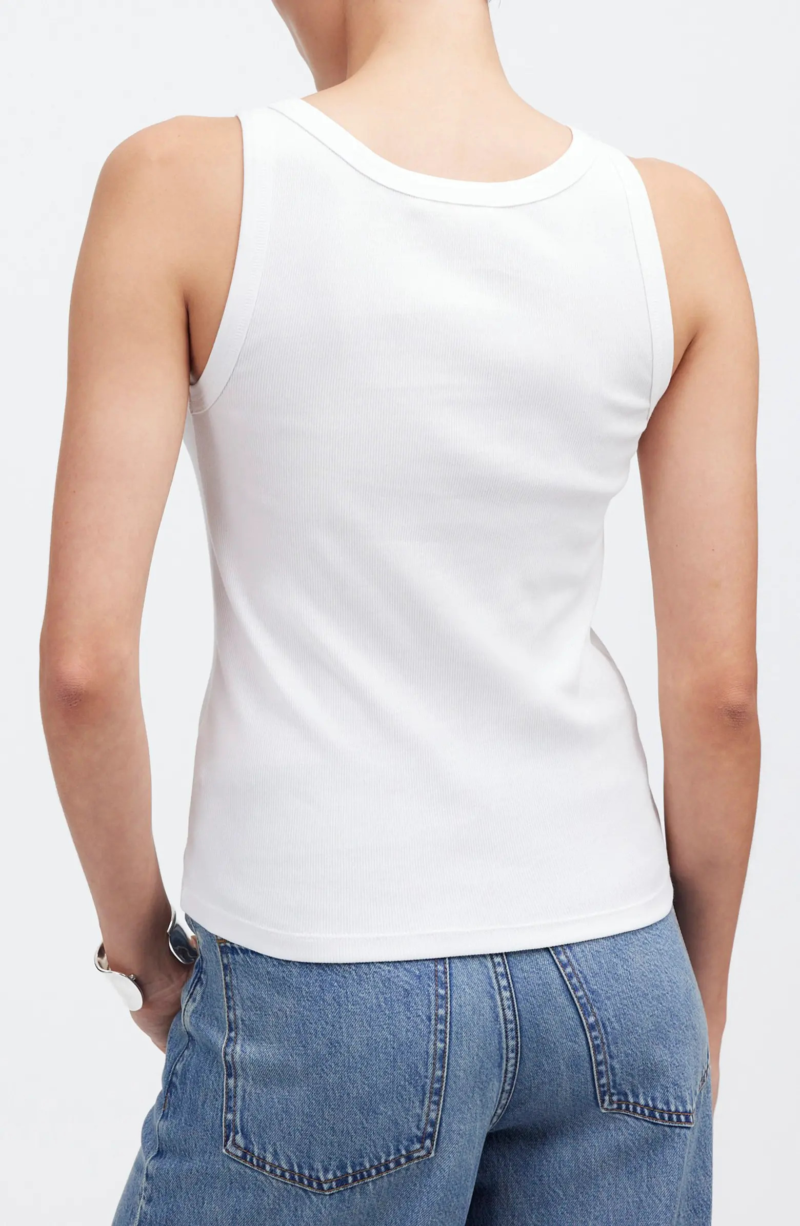 Madewell High Neck Cotton Tank | Nordstrom | Nordstrom