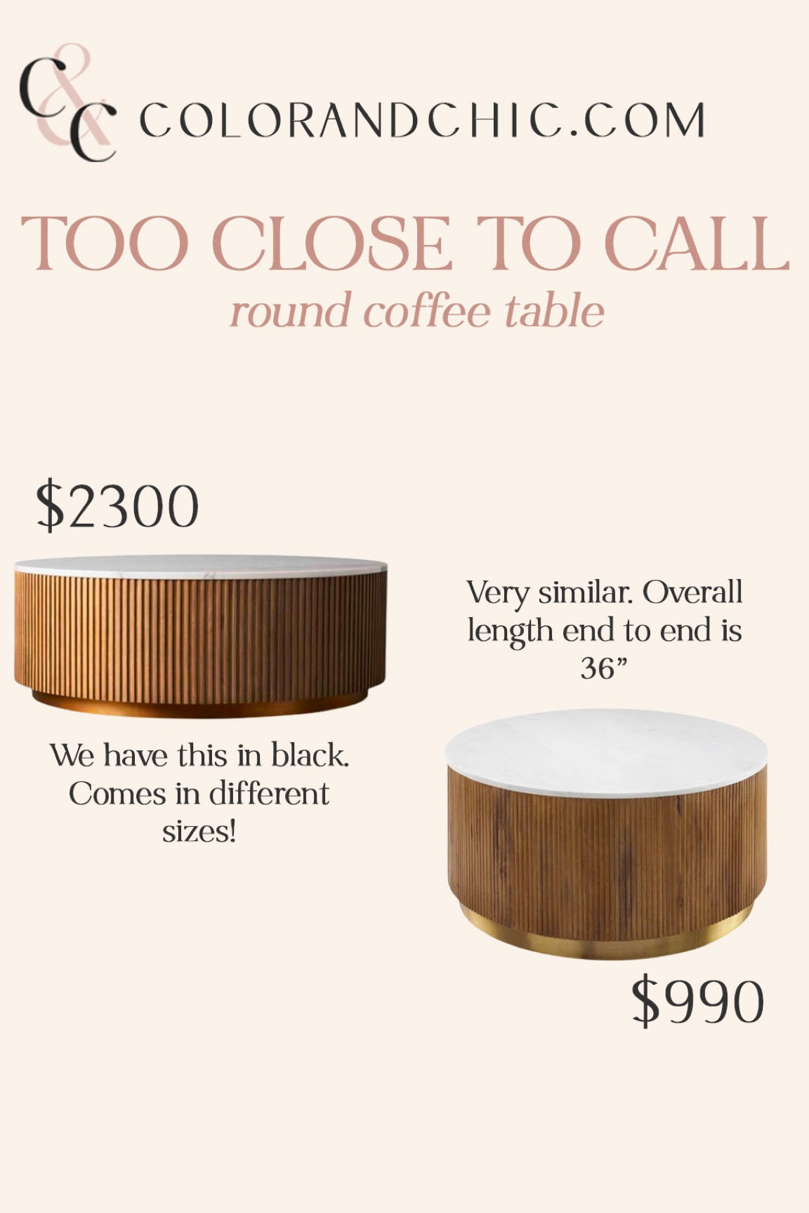 Round coffee table that will look stunning in the living room! 

#LTKstyletip #LTKhome