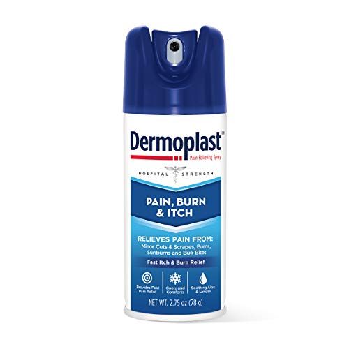 Dermoplast Pain, Burn & Itch Relief Spray for Minor Cuts, Burns and Bug Bites, 2.75 Oz (Packaging Ma | Amazon (US)