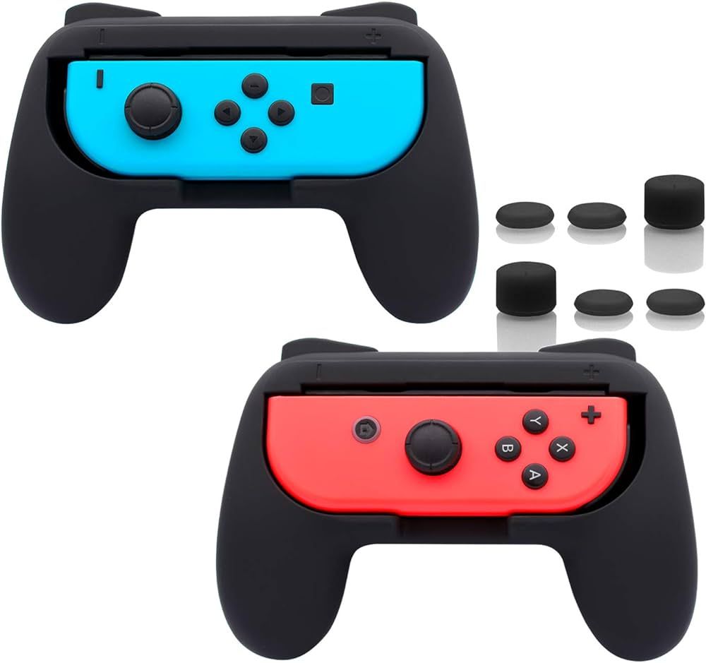 FASTSNAIL Grips Compatible with Nintendo Switch Joy-Con, Wear-resistant Handle Kit Compatible wit... | Amazon (US)