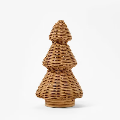 Medium Rattan Basket Weave Christmas Tree - Threshold™ designed with Studio McGee | Target