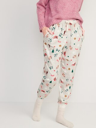Printed Flannel Jogger Pajama Pants for Women | Old Navy (US)