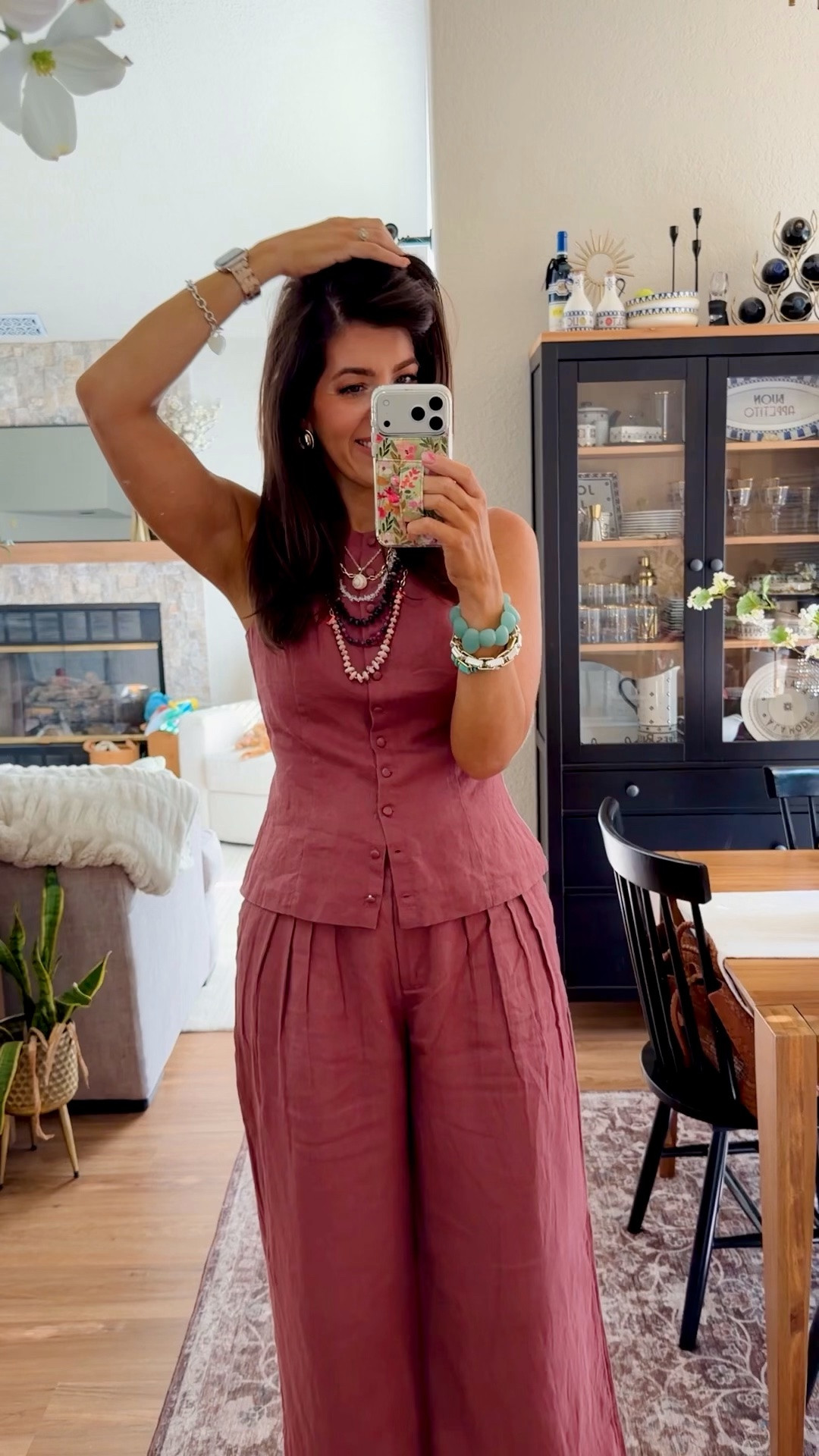 What I wore to the office
In a medium vest and 29 long wide leg trouser pants

#LTKxAbercrombie #LTKMidsize #LTKWorkwear