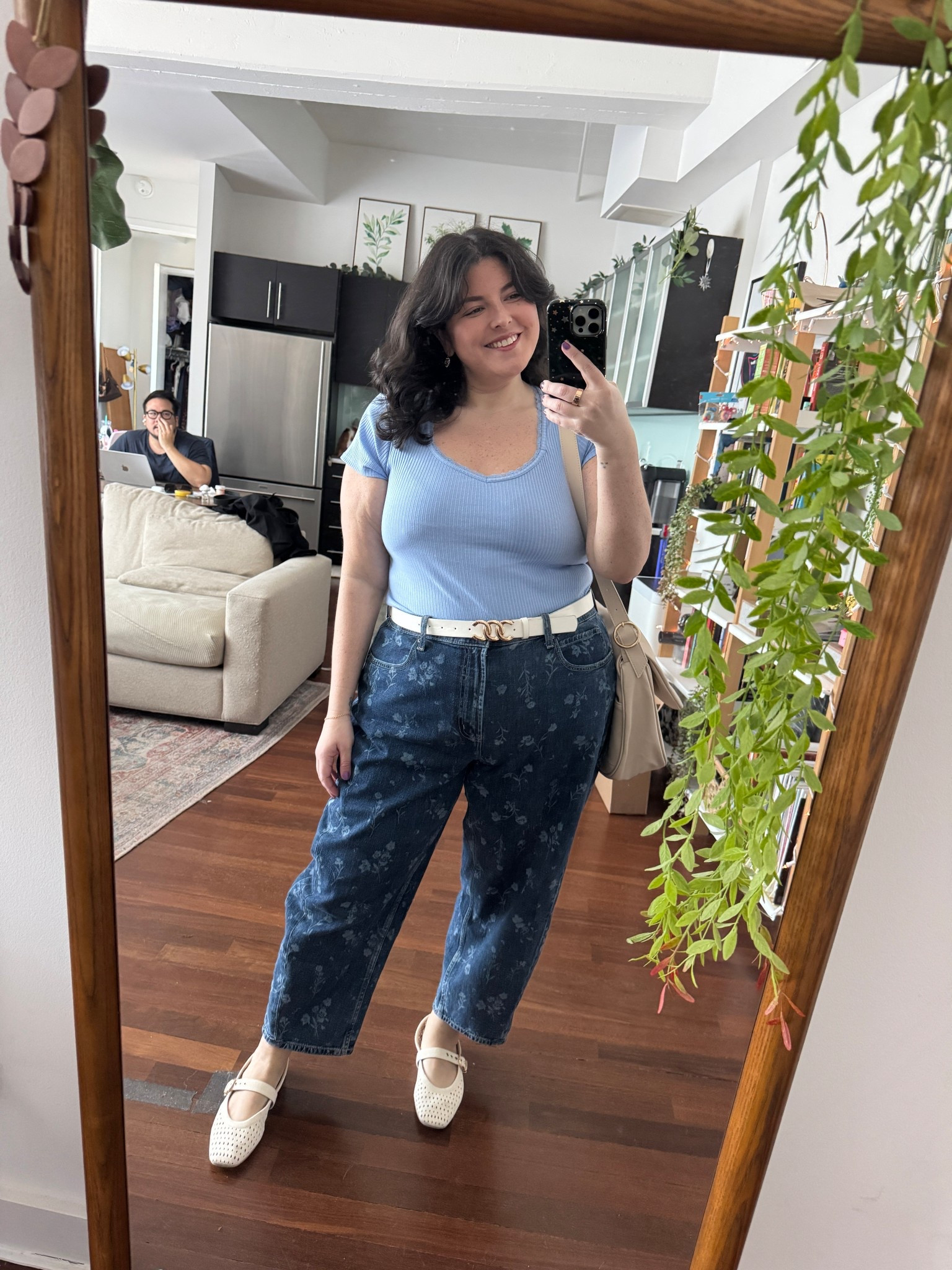 Work outfit of the day! Casual and cute - I love this top from old navy. The cut is flattering and it will be my go-to this summer! 

#LTKSaleAlert #LTKPlusSize #LTKWorkwear