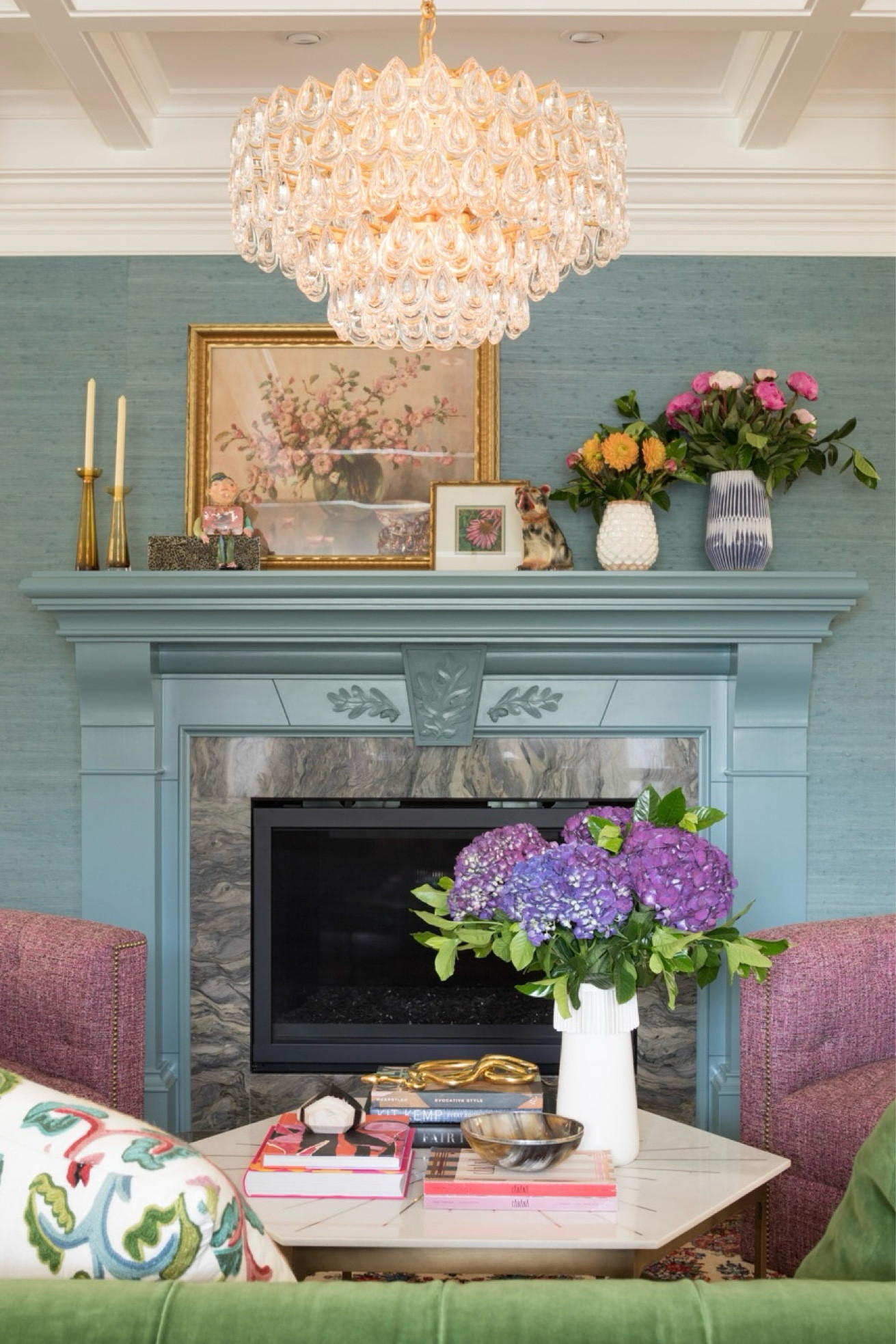 Interiors inspired by Kit Kemp! 
Enjoy 
❤️ Martha

Paint color: Ben Moore 2135-40
“Province Blue"

#LTKStyleTip #LTKHome #LTKU