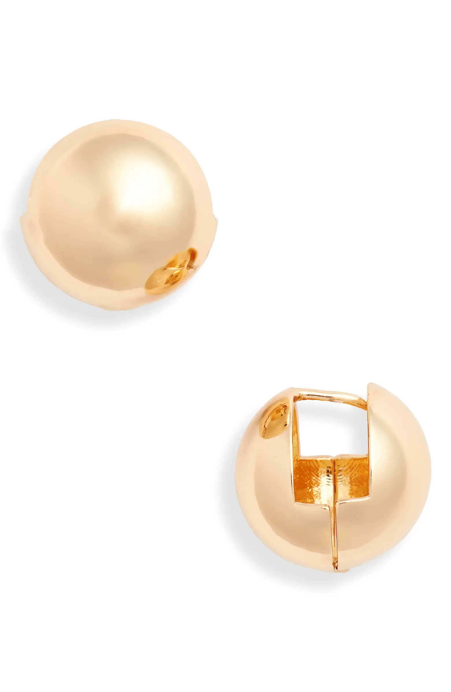 Nordstrom Polished Sphere Huggie Earrings | Nordstrom | Nordstrom