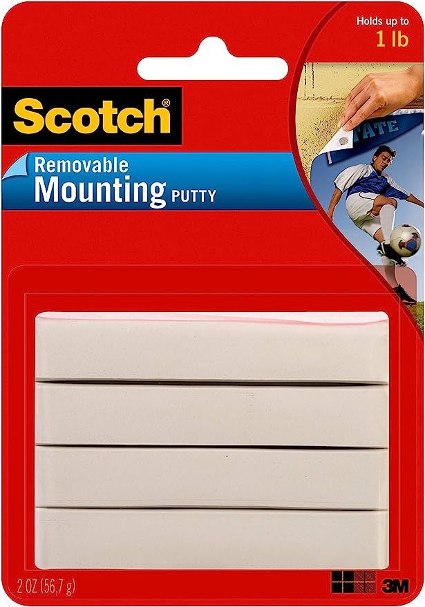 Scotch Removable Mounting Putty, 2 oz, Colors May Vary | Amazon (US)