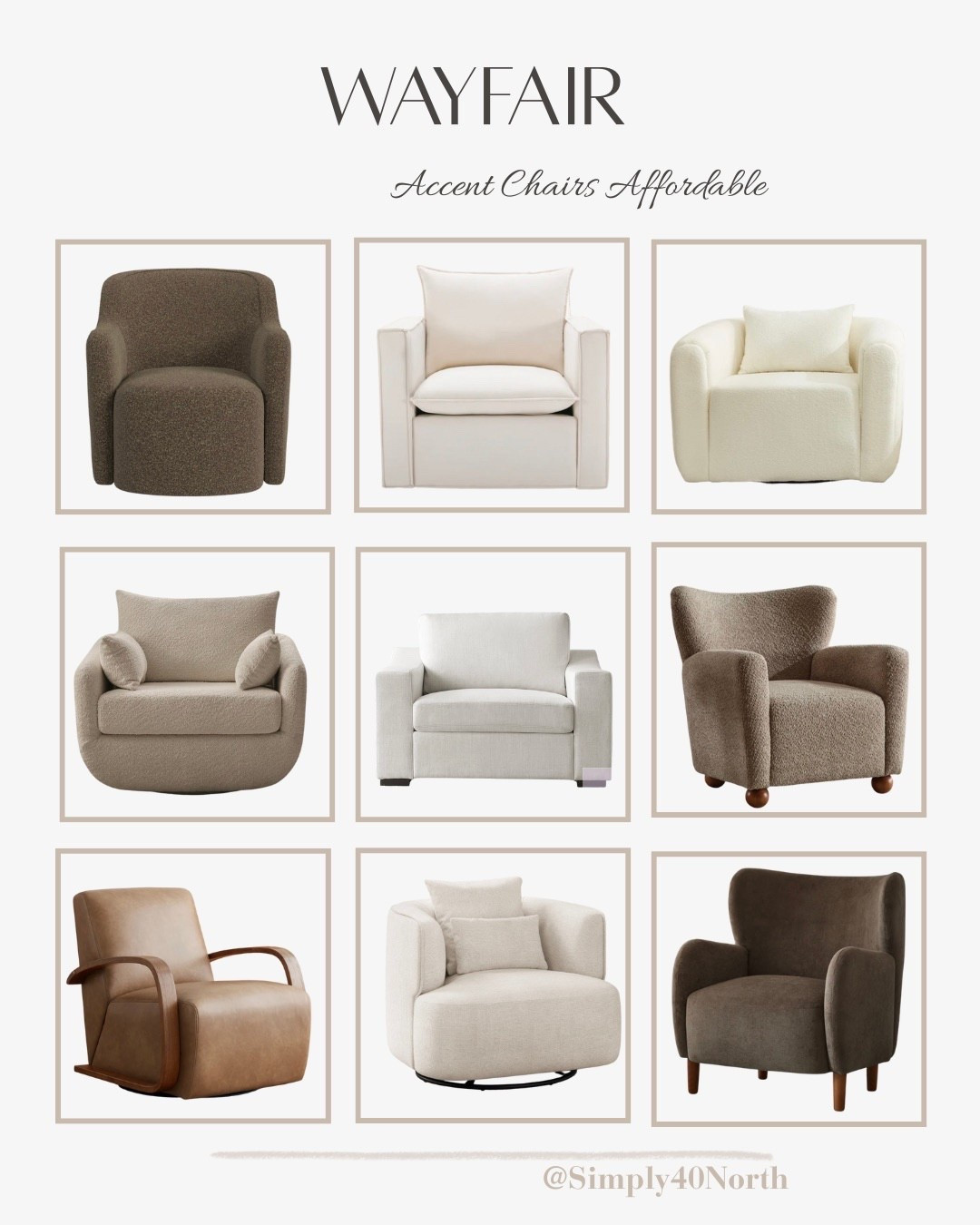 Sharing my top picks of accent chairs at Wayfair.  They are all good price points too.

#LTKHome