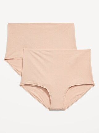Maternity 2-Pack Over-the-Bump Soft-Knit Underwear Briefs | Old Navy (US)