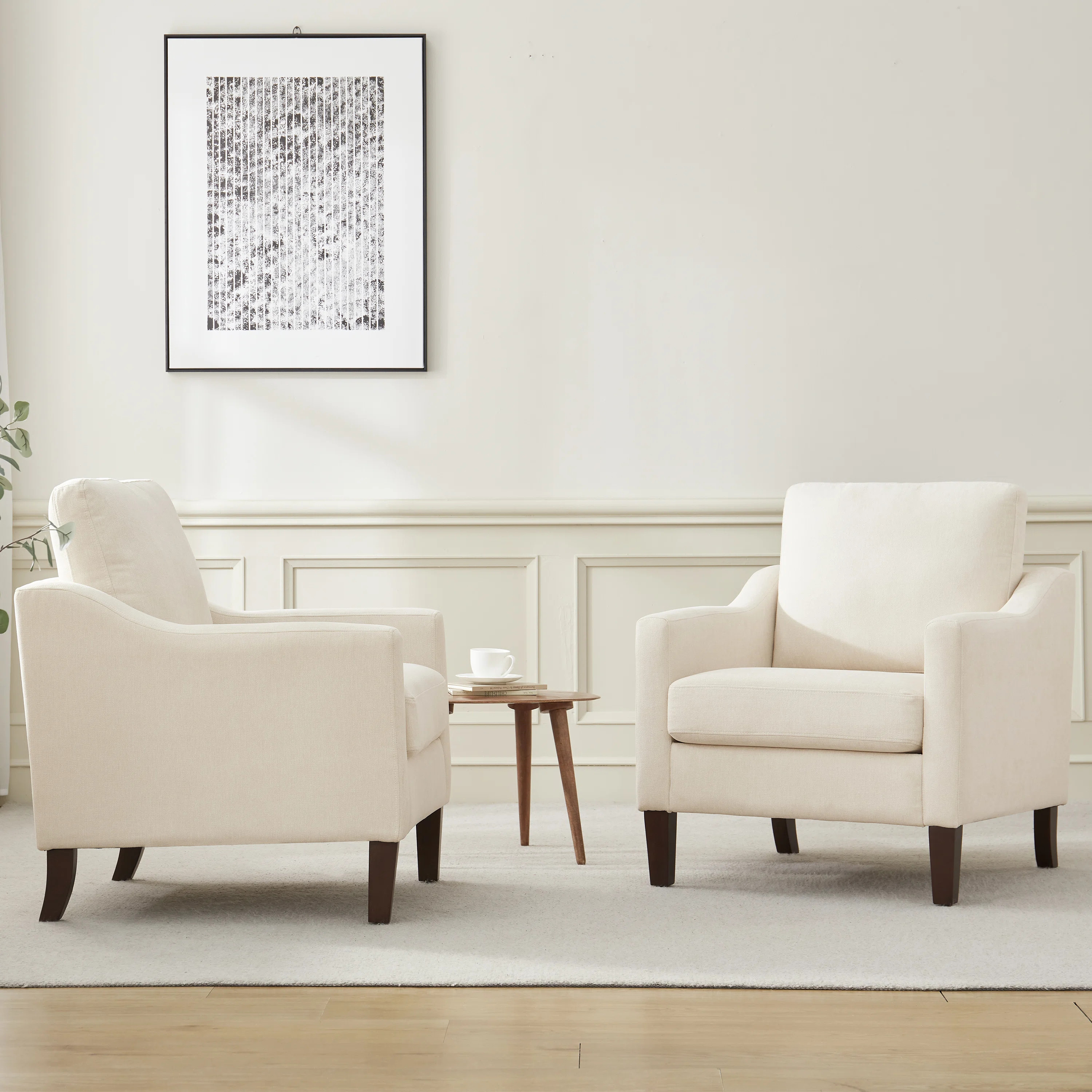 Armchair With Solid Wood Legs | Wayfair North America