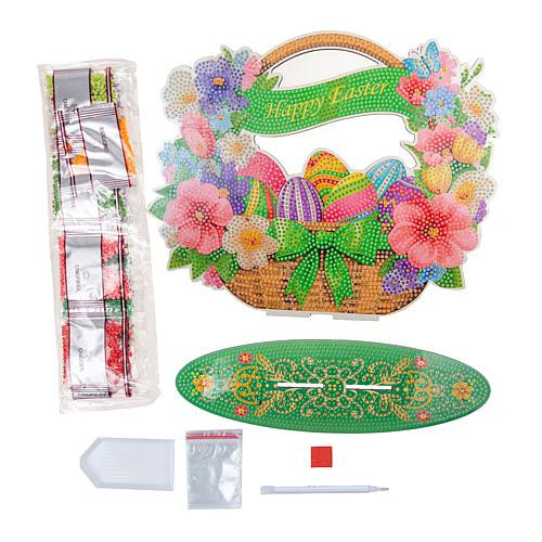 Crafts & Sewing Craft Buddy Crystal Art Wooden Decor Easter Basket | HSN
