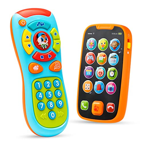 JOYIN My Learning Remote and Phone Bundle with Music, Fun Smartphone Toys for Baby, Infants, Kids, B | Amazon (US)